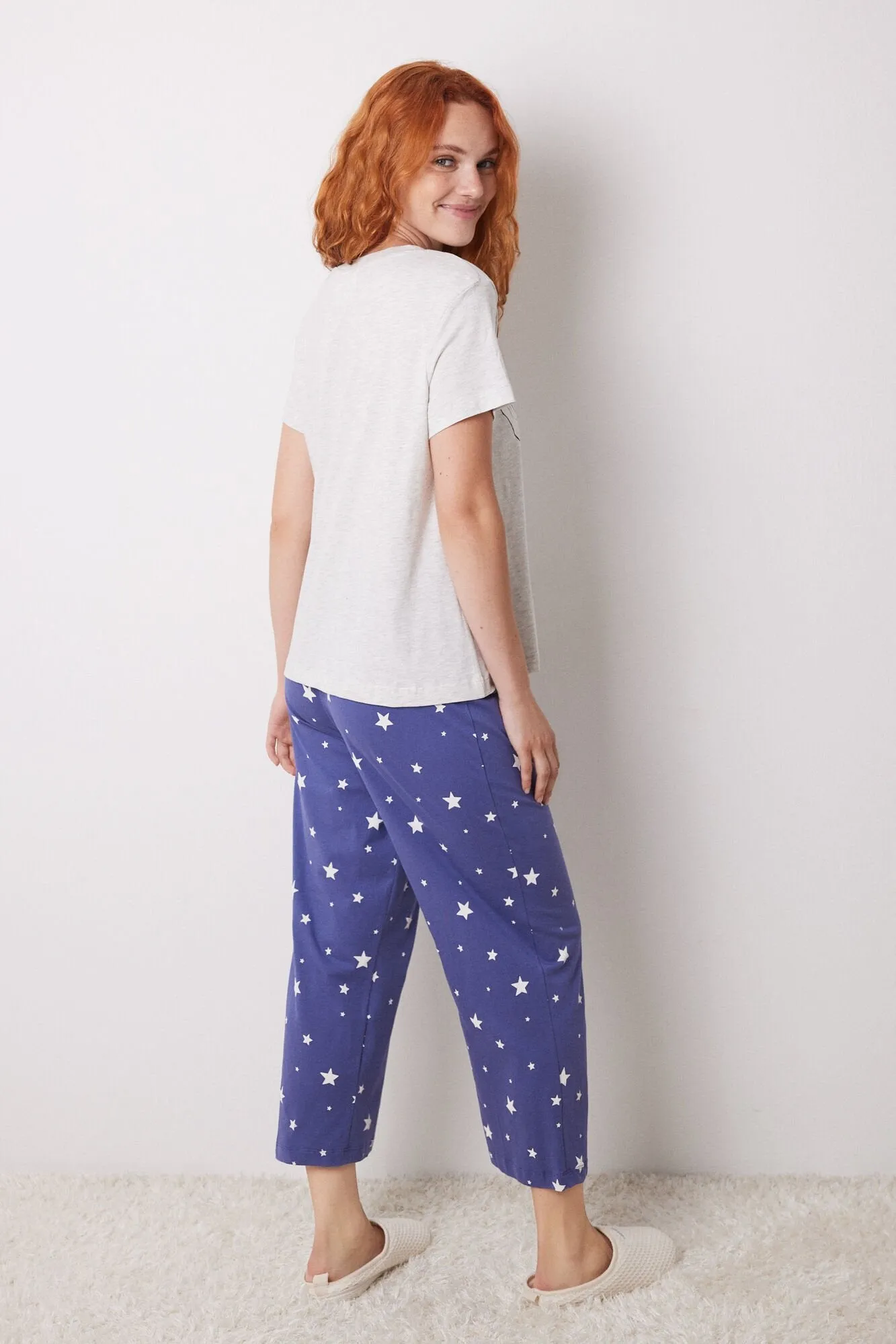100% Cotton Snoopy Capri Pajamas