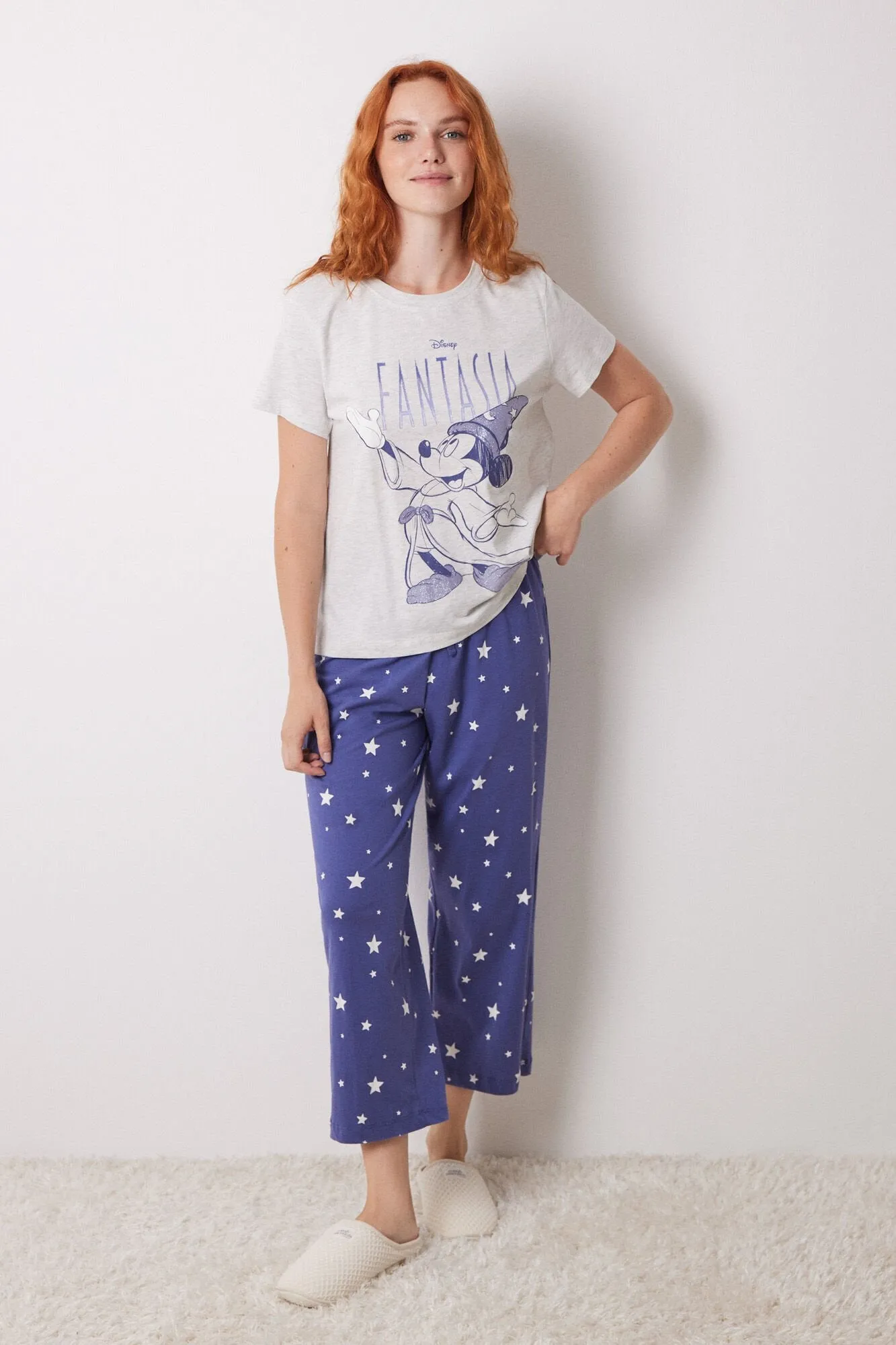 100% Cotton Snoopy Capri Pajamas