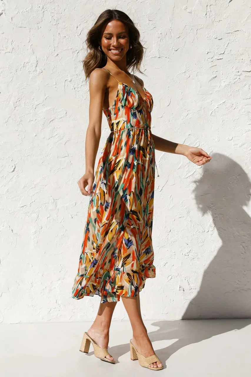 Adeline | Elegant Sleeveless Midi Dress
