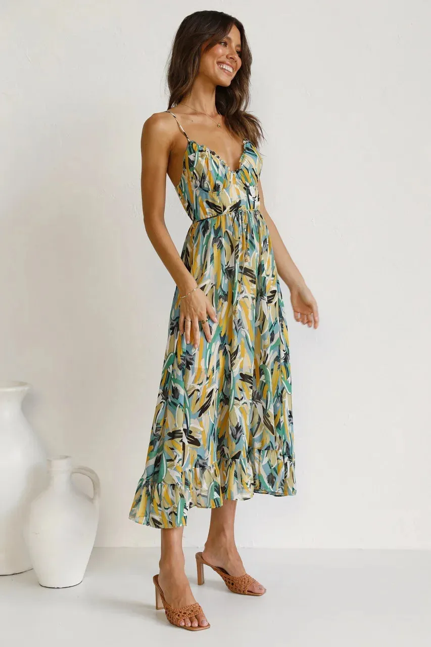 Adeline | Elegant Sleeveless Midi Dress