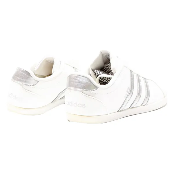 ADIDAS Low Top Trainers White Leather Womens UK 8