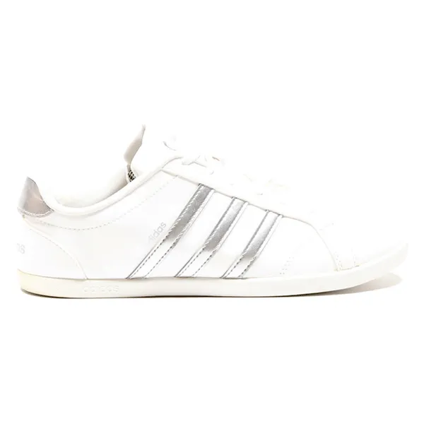 ADIDAS Low Top Trainers White Leather Womens UK 8