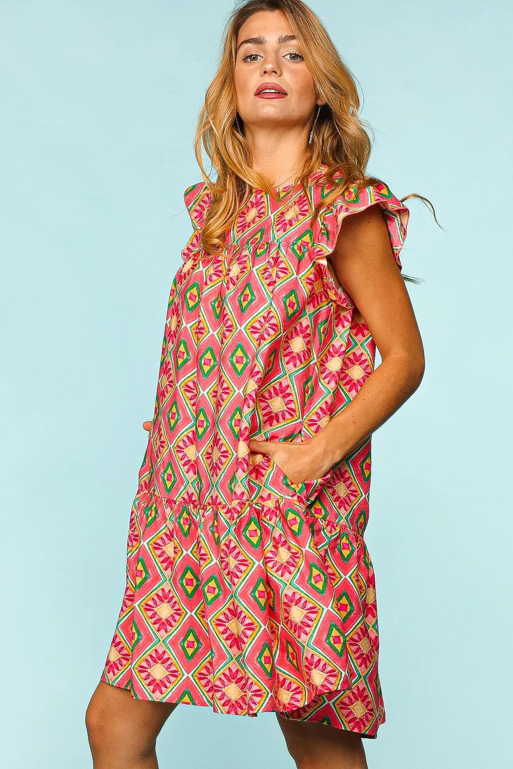 Ari Ruffled Pocket Dress