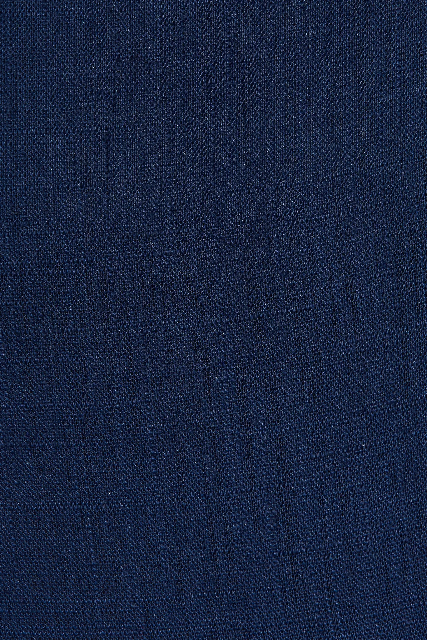 Austen Midi Skirt In Navy Linen Blend
