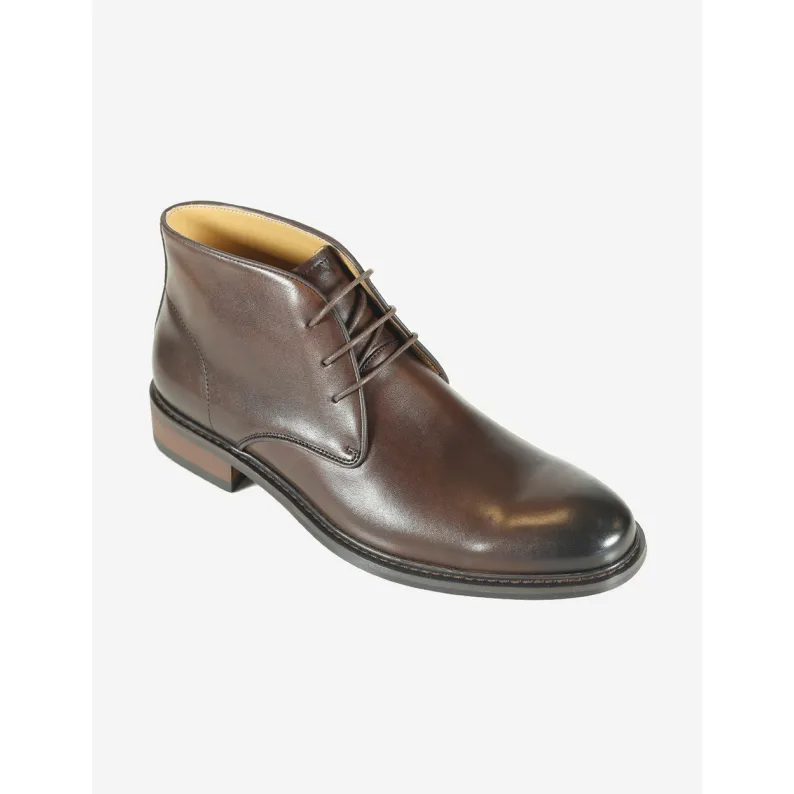 AZOR LA MODE Crete Leather Chukka Boot Brown