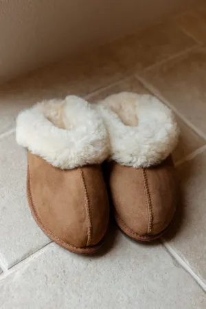 Bella Sheepskin Slipper- Chestnut
