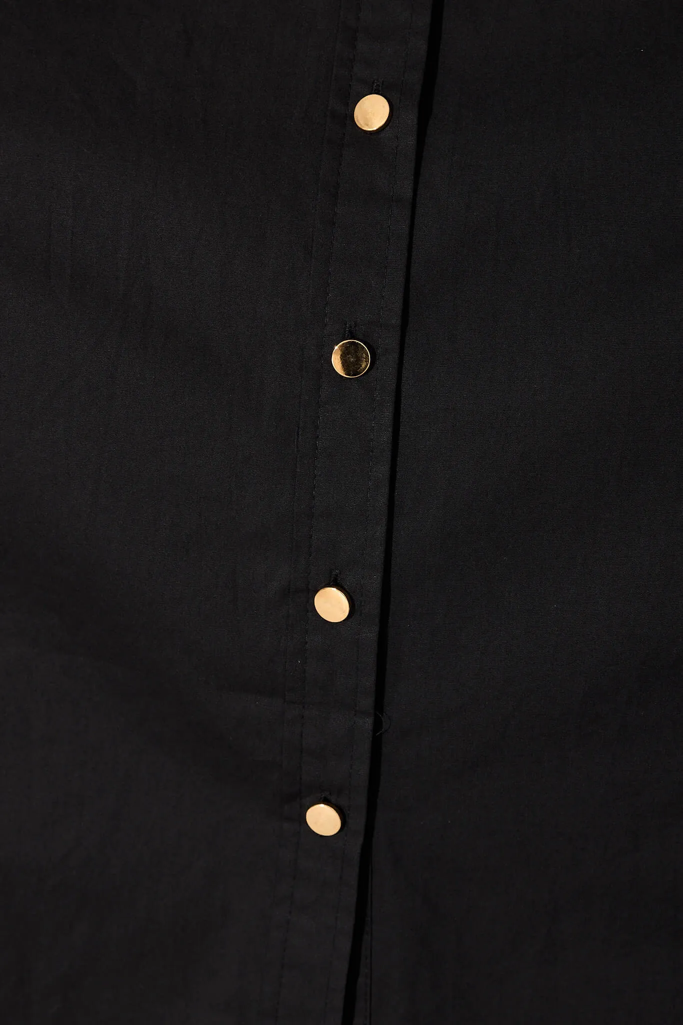 Black Cotton Midi Dress - Lydon Style