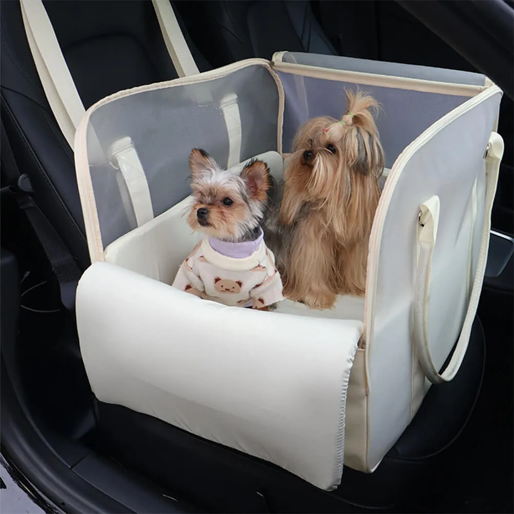 Breathable Multifunctional Large Space Travel Safety Dog Car Seat Bed for Small Dogs