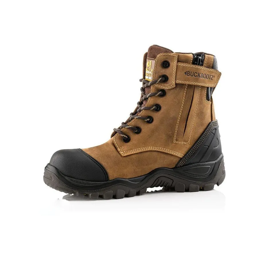 Buckler Buckbootz High Leg Safety Lace/Zip Boot – BSH008WPNM | Waterproof & Non-Metallic