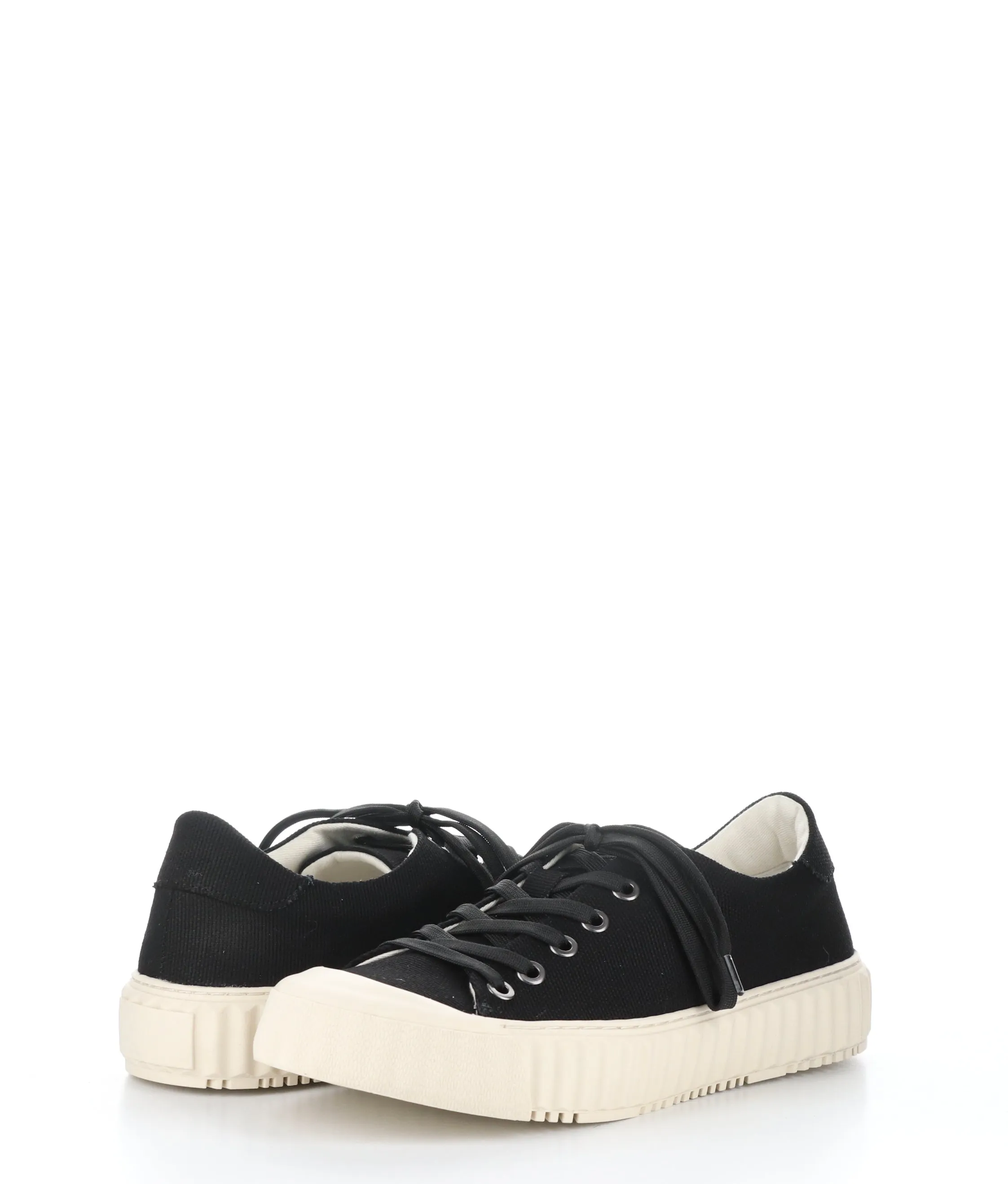CHAYA BLACK Lace-up Trainers|CHAYA Baskets �� Lacets in Noir