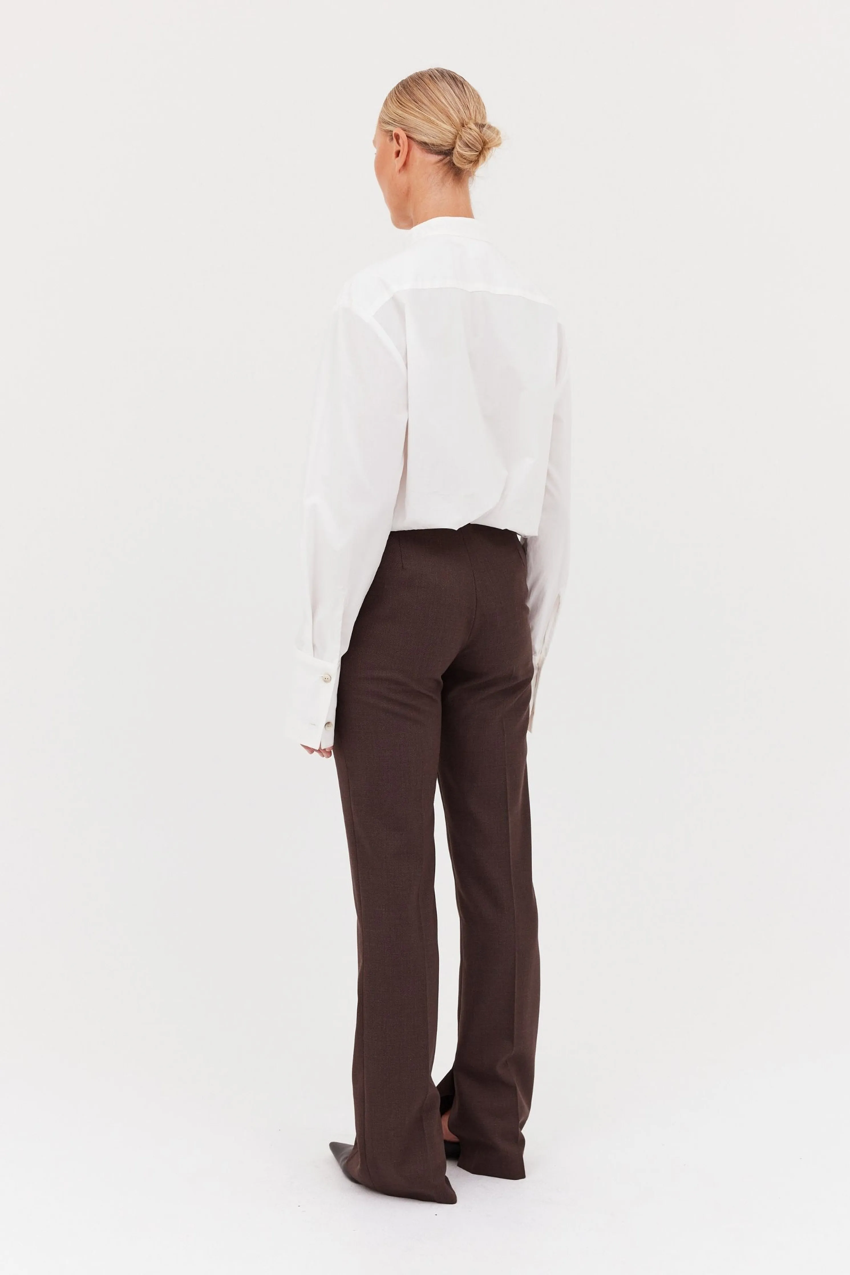 CHOCOLATE SUITING CELINA PANT