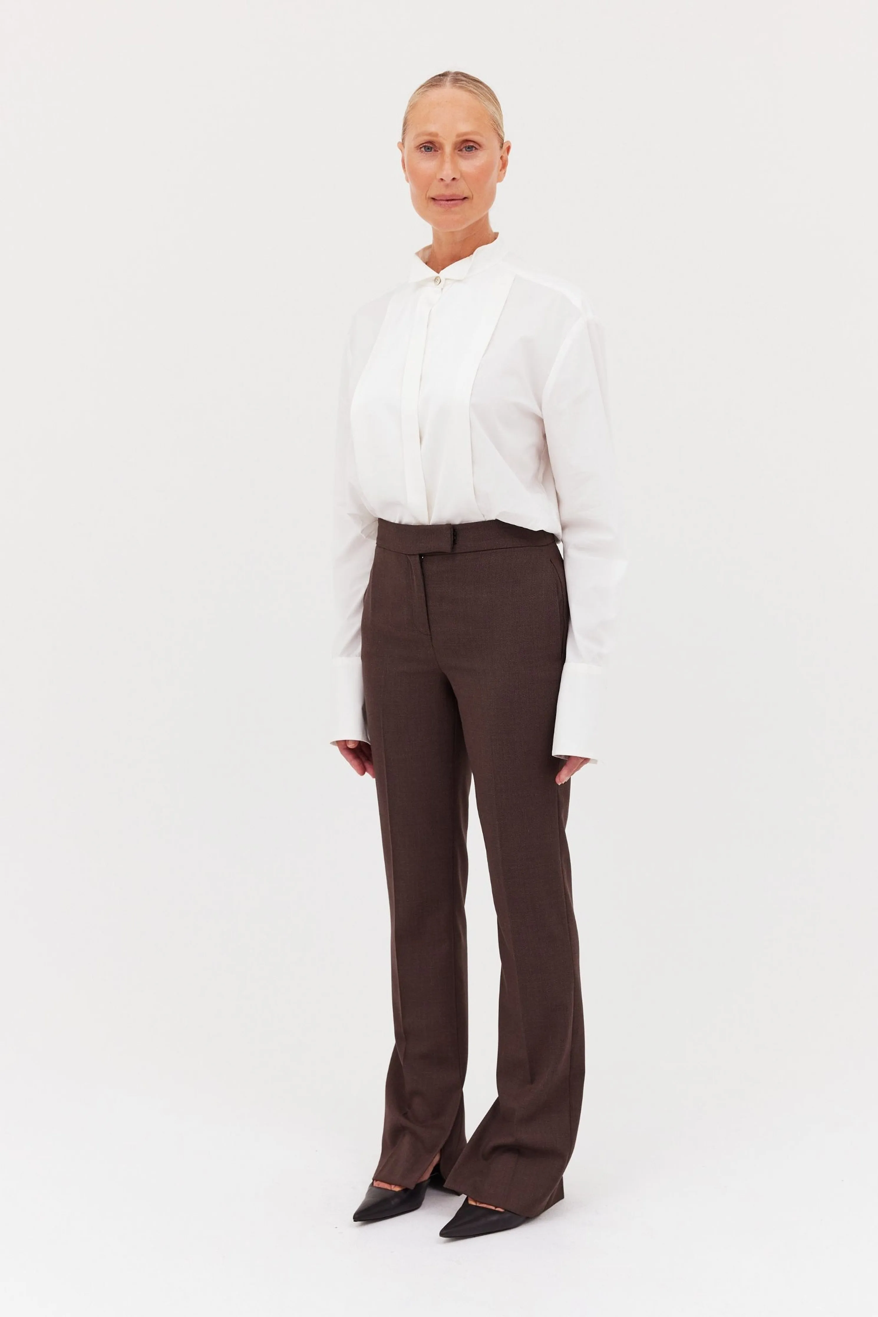 CHOCOLATE SUITING CELINA PANT