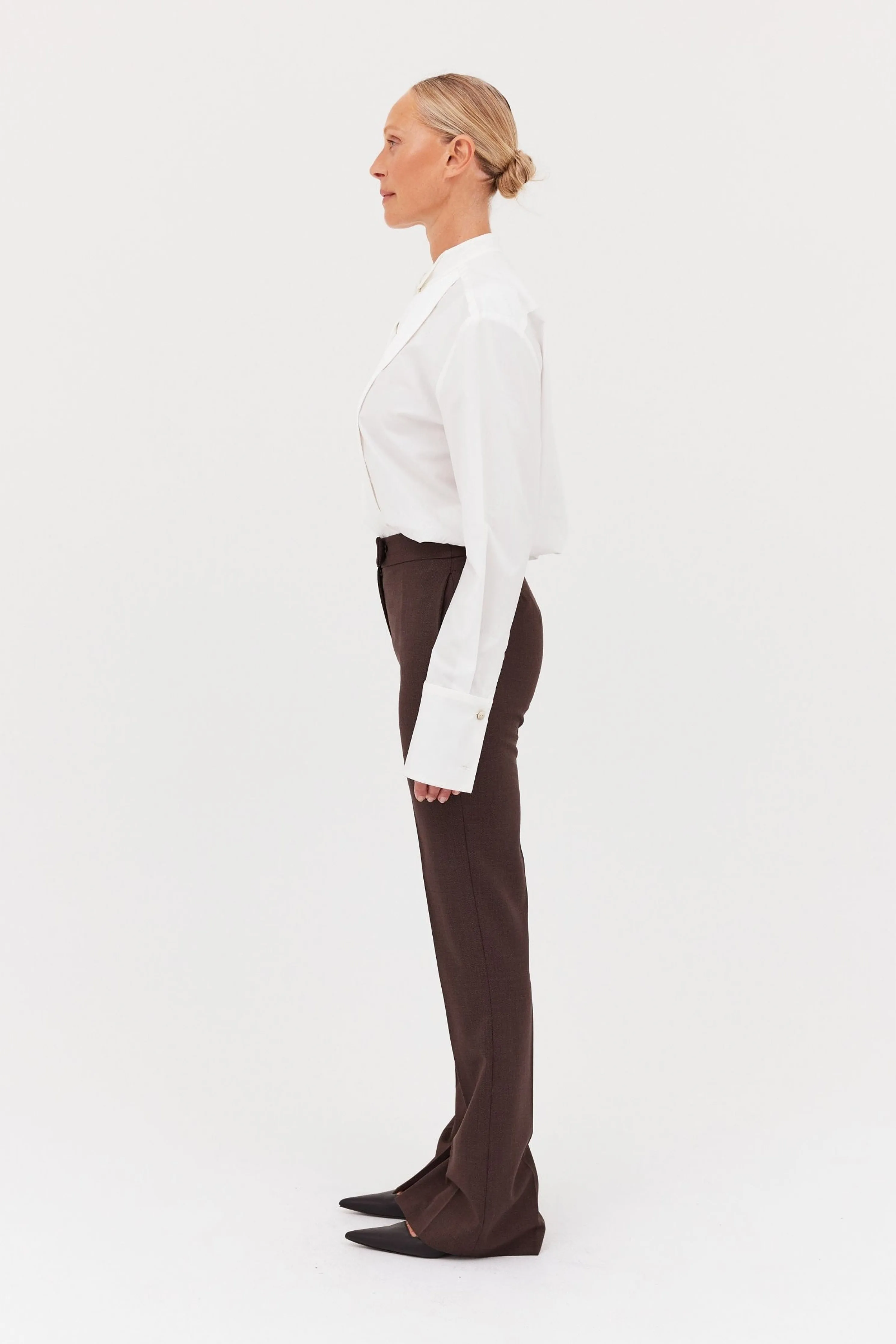 CHOCOLATE SUITING CELINA PANT