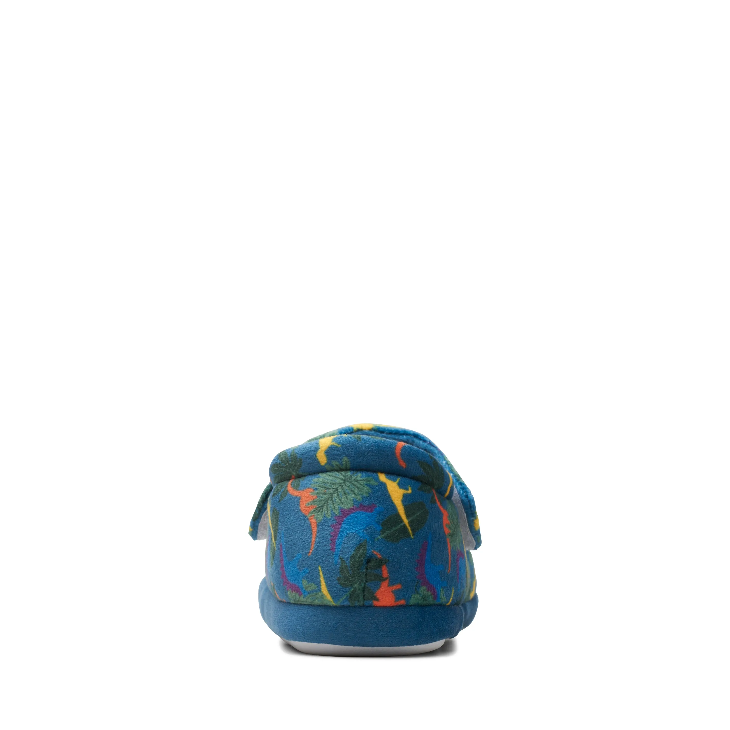 Clarks Fluffy Snug Boys Dark Blue Dinosaur Slipper