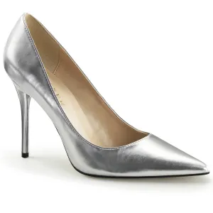 Classique-20 Metalic Silver Stilettos Classique-20 Metalic Silver Stilettos