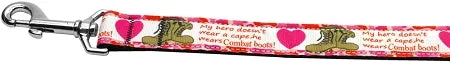 Combat Boots Nylon Dog Leash 5/8 Inch Wide 6ft Long