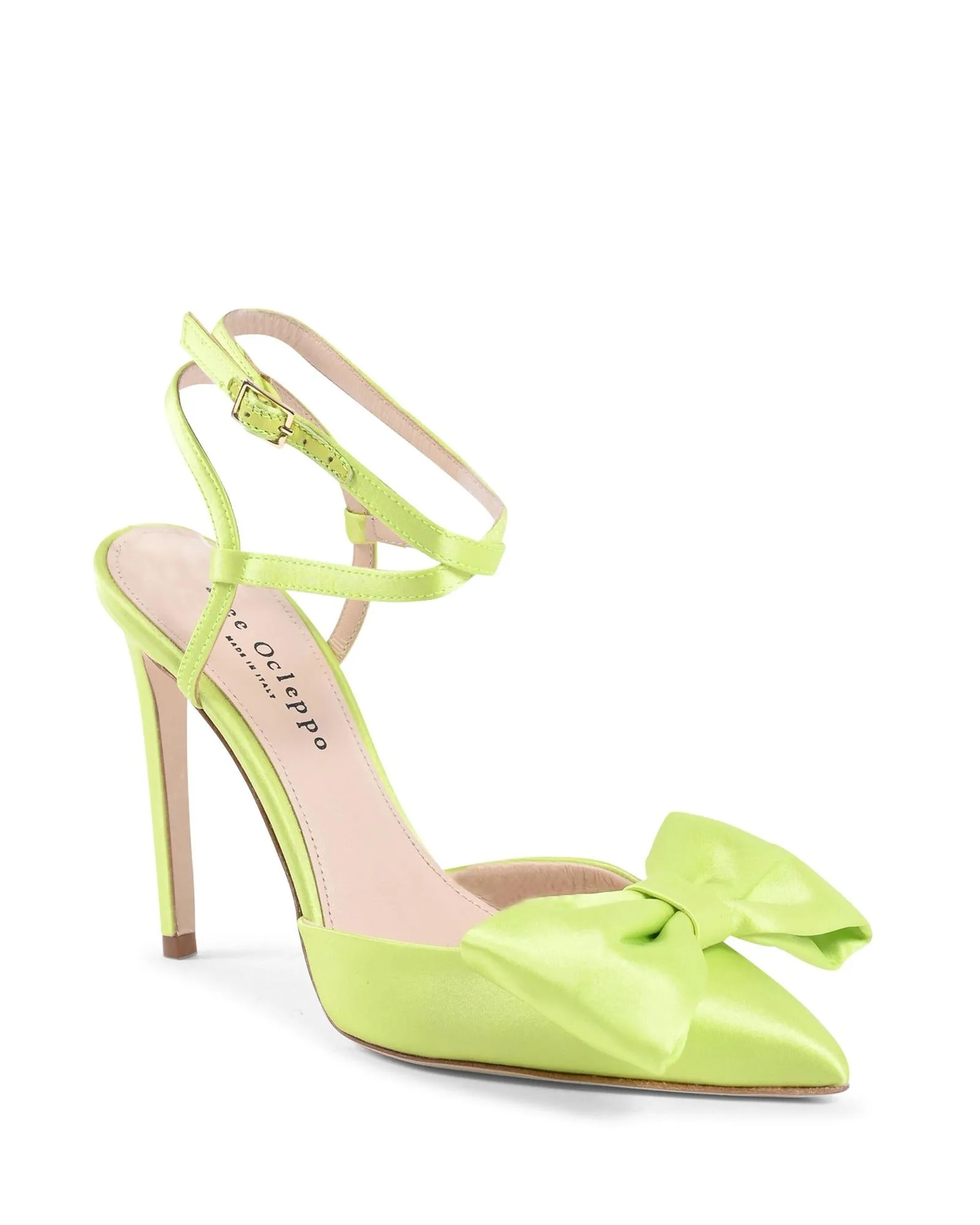 Dazzling Satin Ankle Strap Stilettos - 37 EU