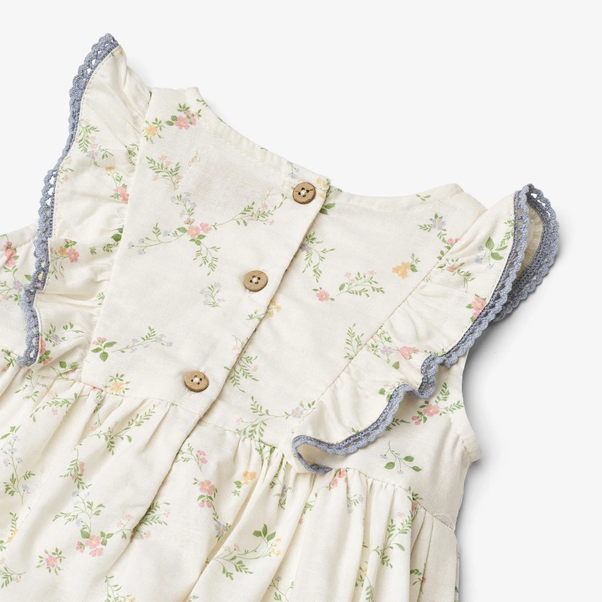 Dress Suit Lace Sofia - ivory checked flowers
