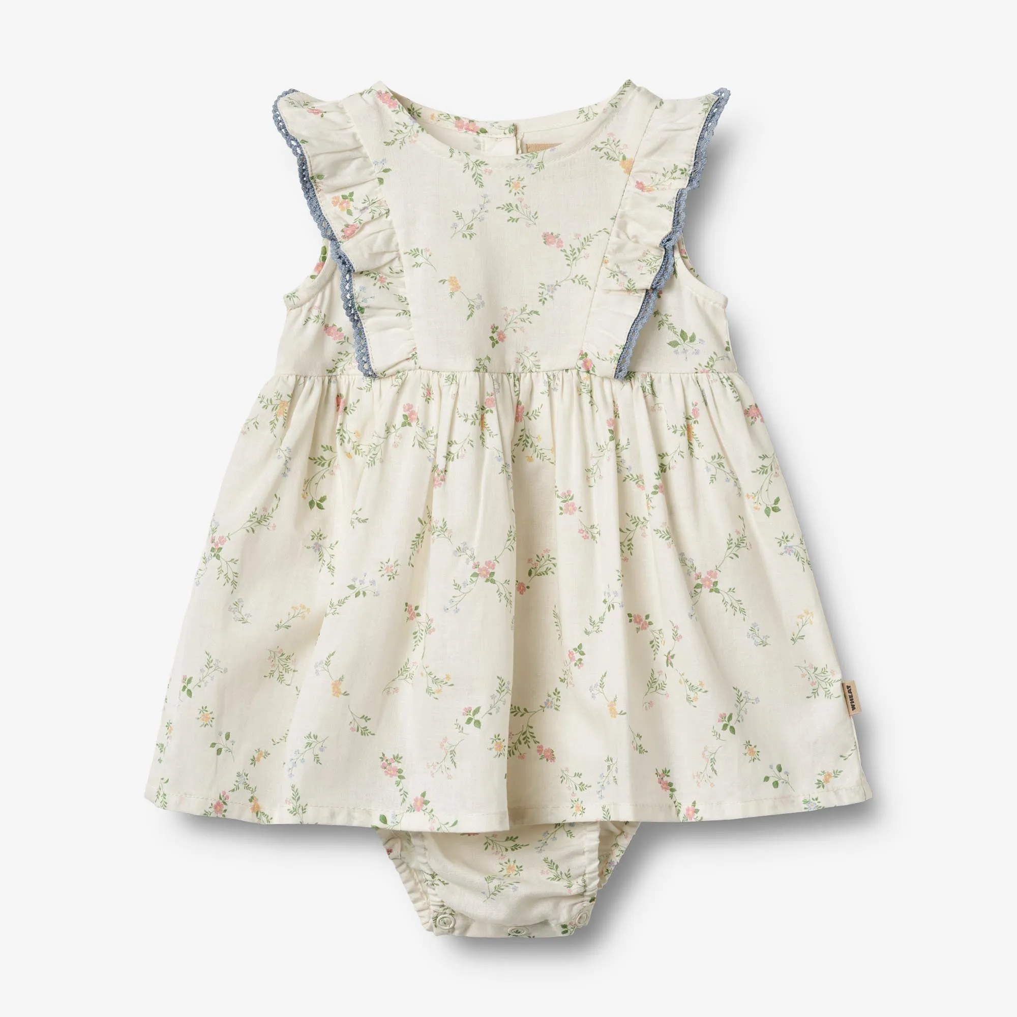 Dress Suit Lace Sofia - ivory checked flowers