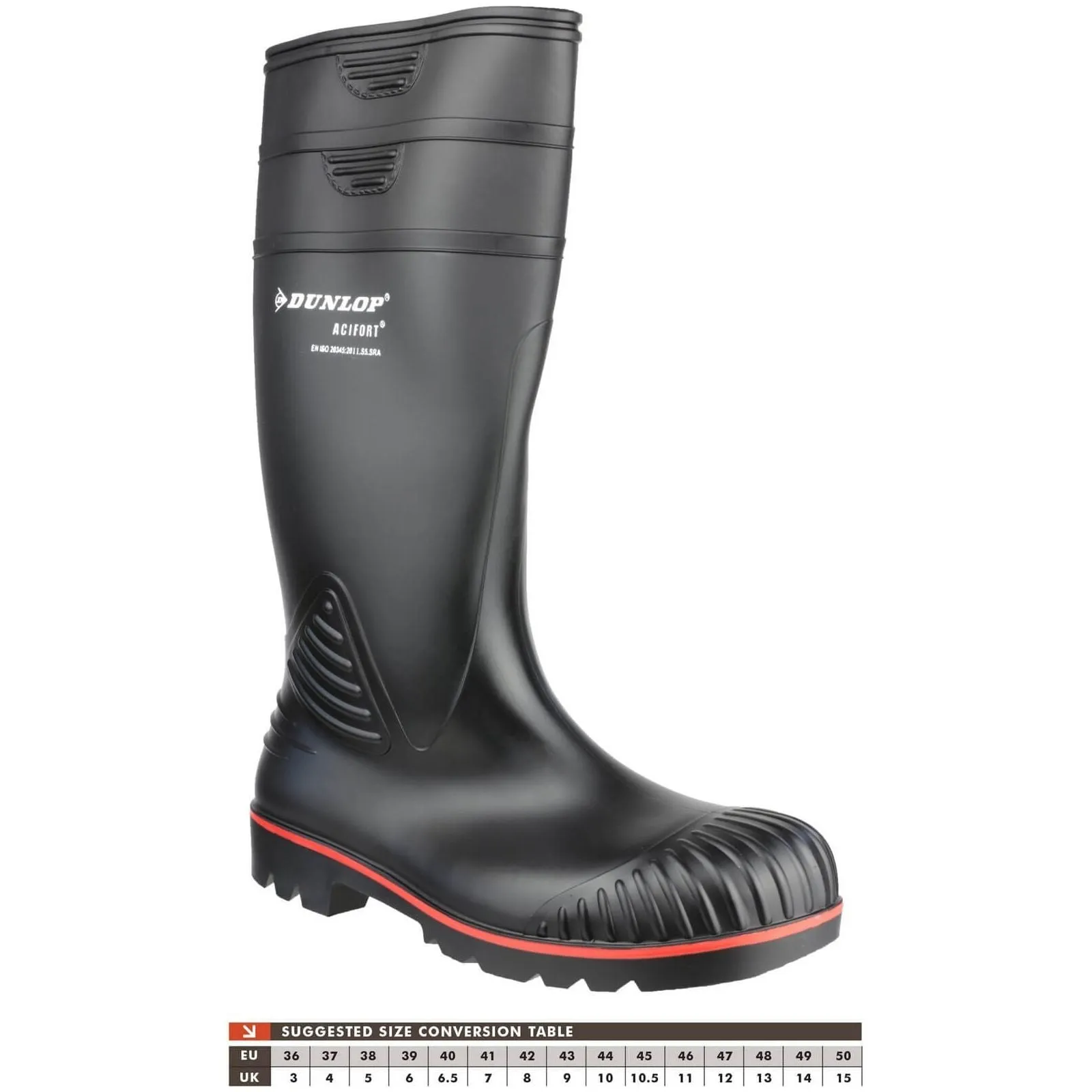 Dunlop Acifort Heavy-Duty Safety Wellies Mens