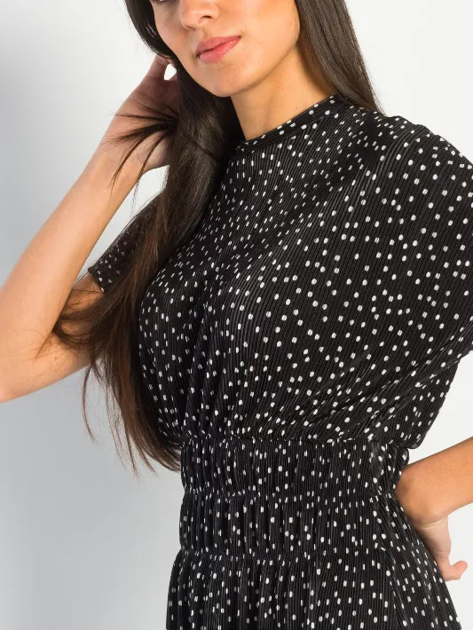 Eliana Polkadot Midi Dress