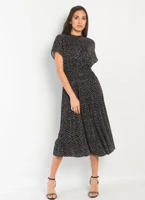 Eliana Polkadot Midi Dress