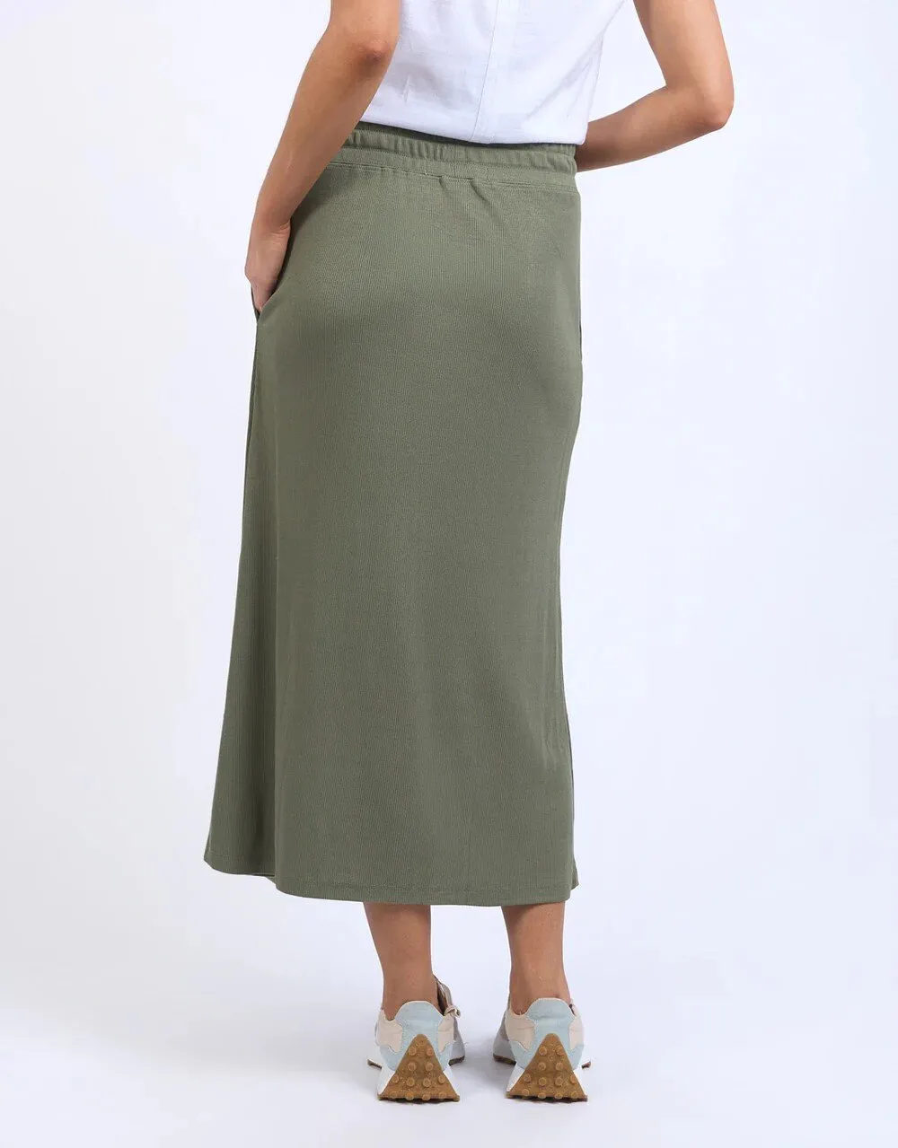 ELM (LN) Xanthe rib midi skirt - Clover! 12
