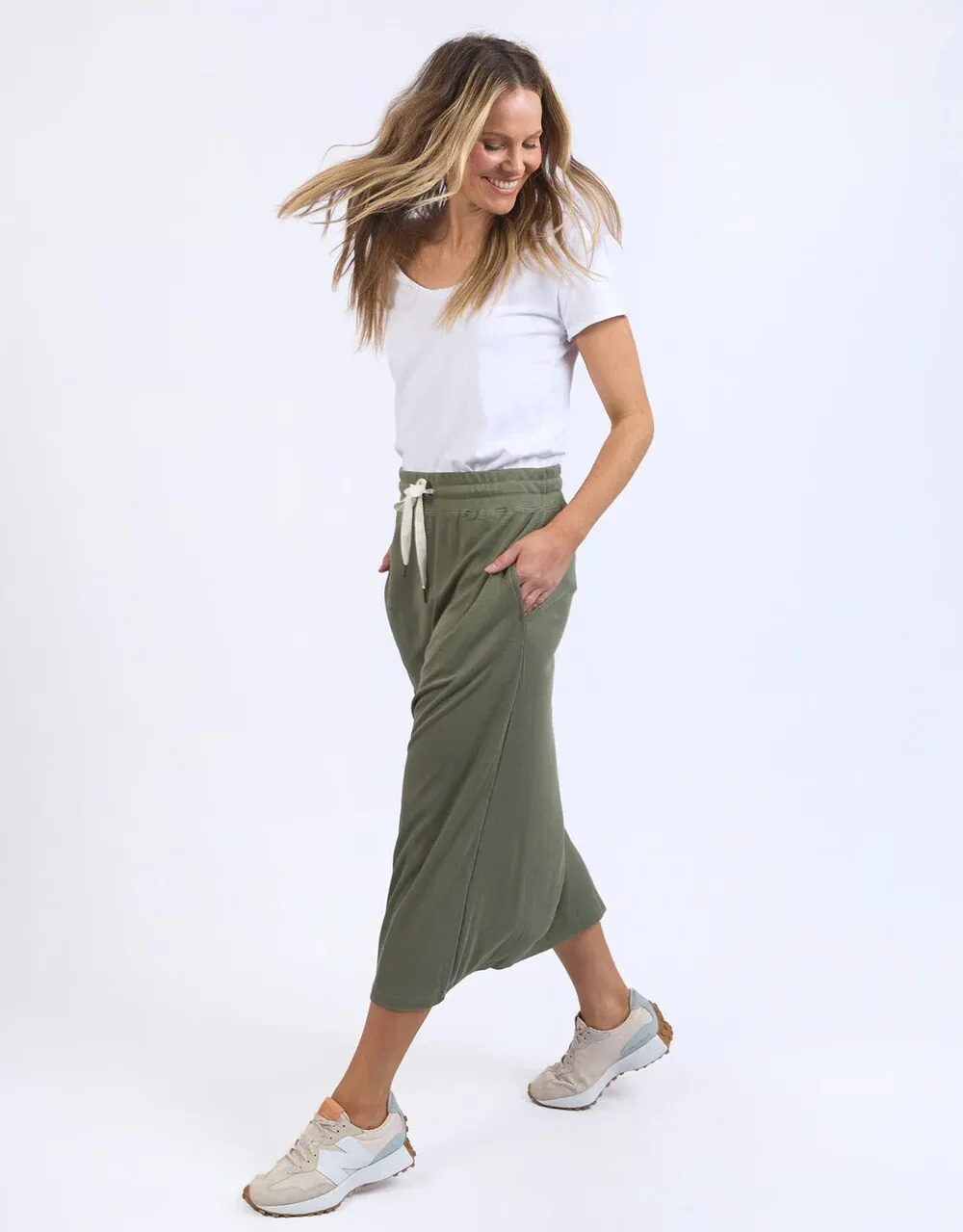 ELM (LN) Xanthe rib midi skirt - Clover! 12