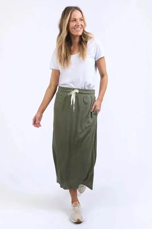 ELM (LN) Xanthe rib midi skirt - Clover! 12
