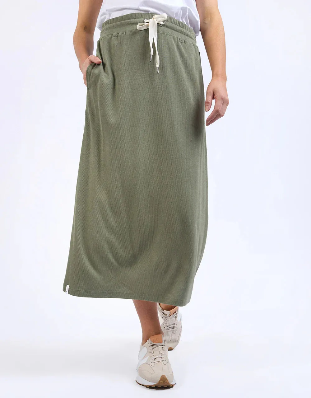 ELM (LN) Xanthe rib midi skirt - Clover! 12