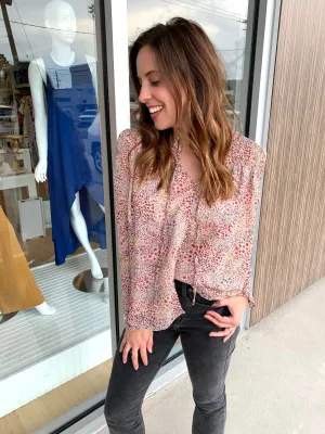 Everly Autumn Spotted Top