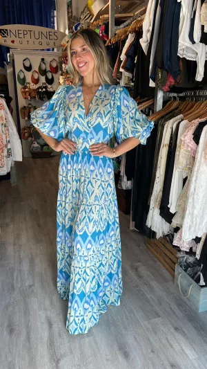 Feather and Find Orelia Dress - Blue Aura