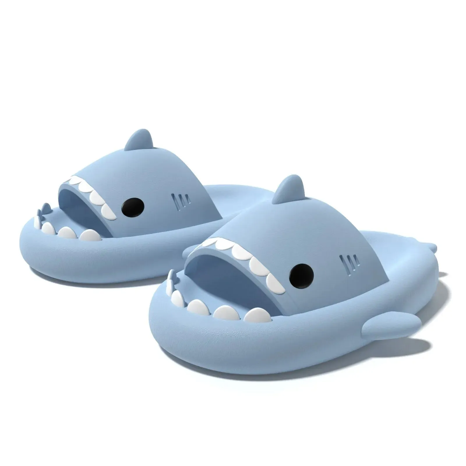 Feslishoet Shark Slippers Soft Beach Cloud Platform Shoes for Women and Men