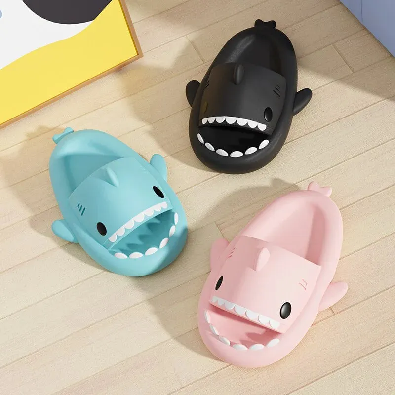 Feslishoet Shark Slippers Soft Beach Cloud Platform Shoes for Women and Men