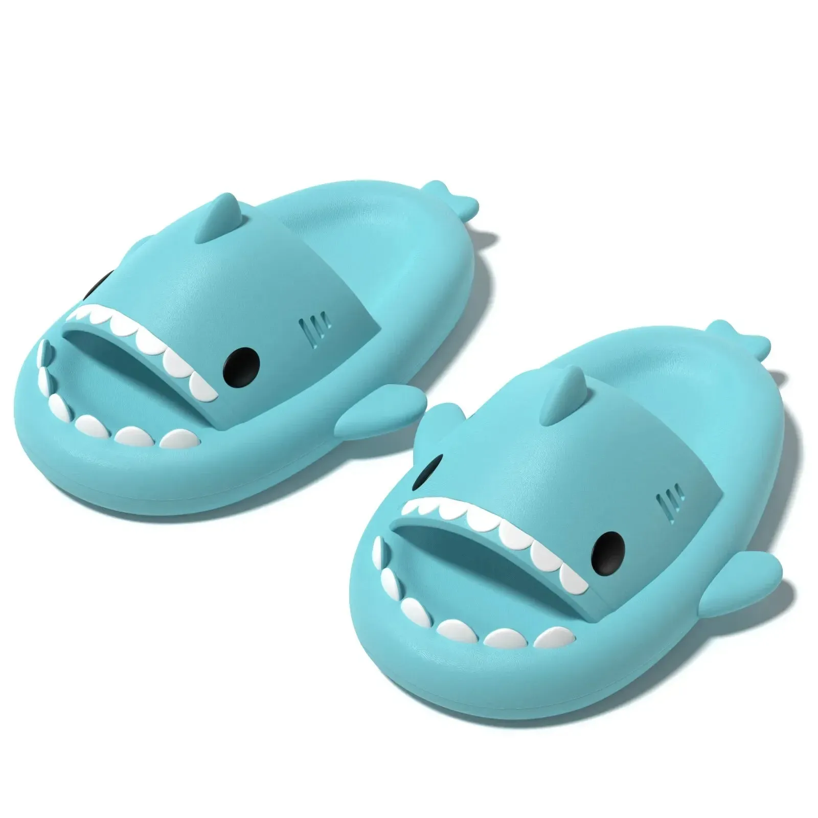 Feslishoet Shark Slippers Soft Beach Cloud Platform Shoes for Women and Men
