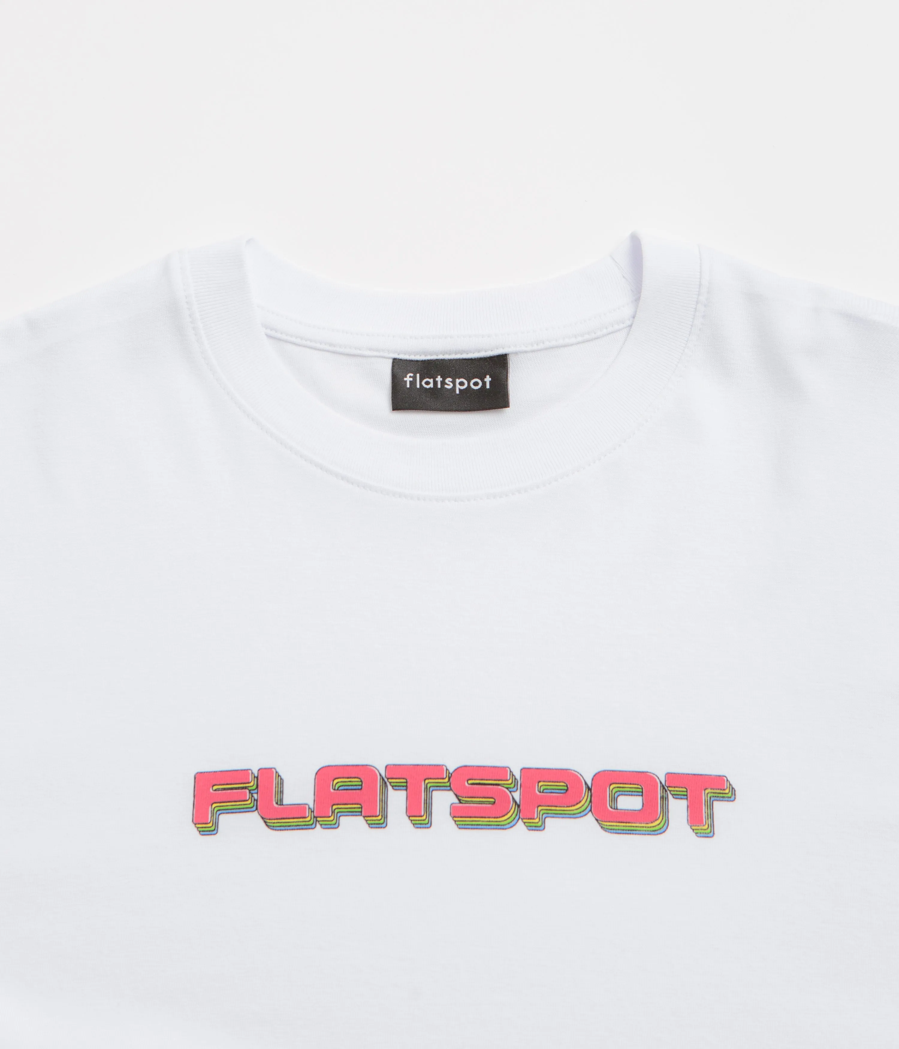 Flatspot Repeat Logo T-Shirt - White
