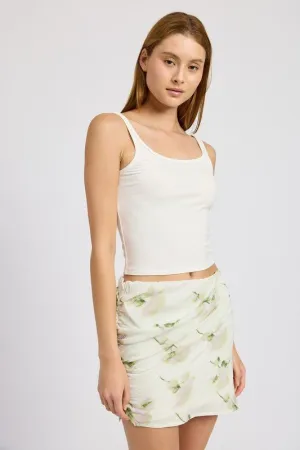 Floral Mini Skirt