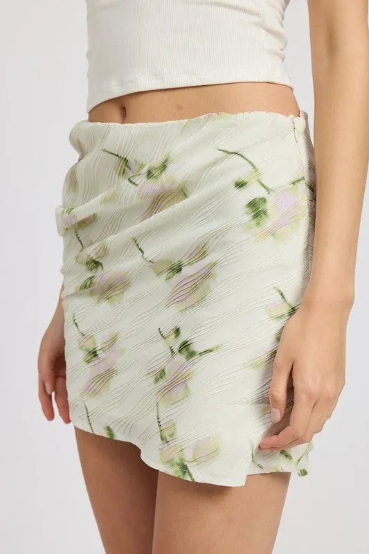 Floral Mini Skirt