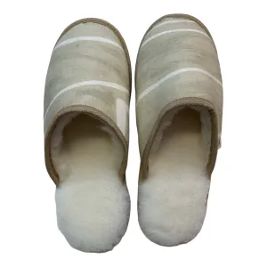 Graffito Large White Slippers