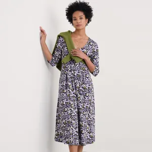 Helena Midi Dress - Headland Collage Maritime