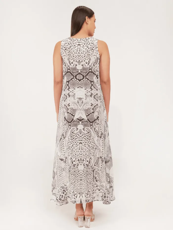 Inoa Matera Daphne Sleeveless Maxi Dress With Crystals