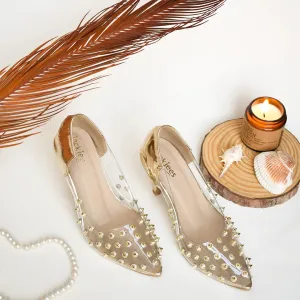 Jack Jees- Studded Stilettos Golden