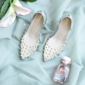 Jack Jees- Studded Stilettos Silver