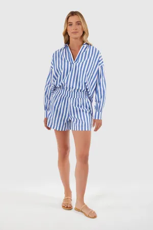 Jane Top | Blue Stripes