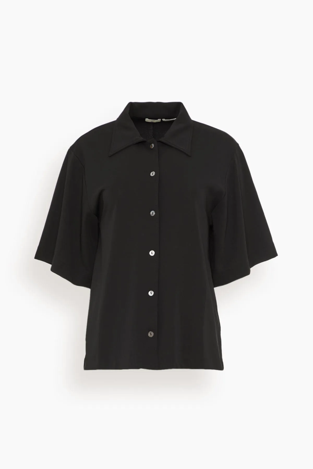 Jersey Short Sleeve Shirt in Black