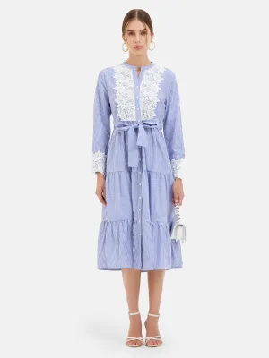 Joy Midi Dress With Lace