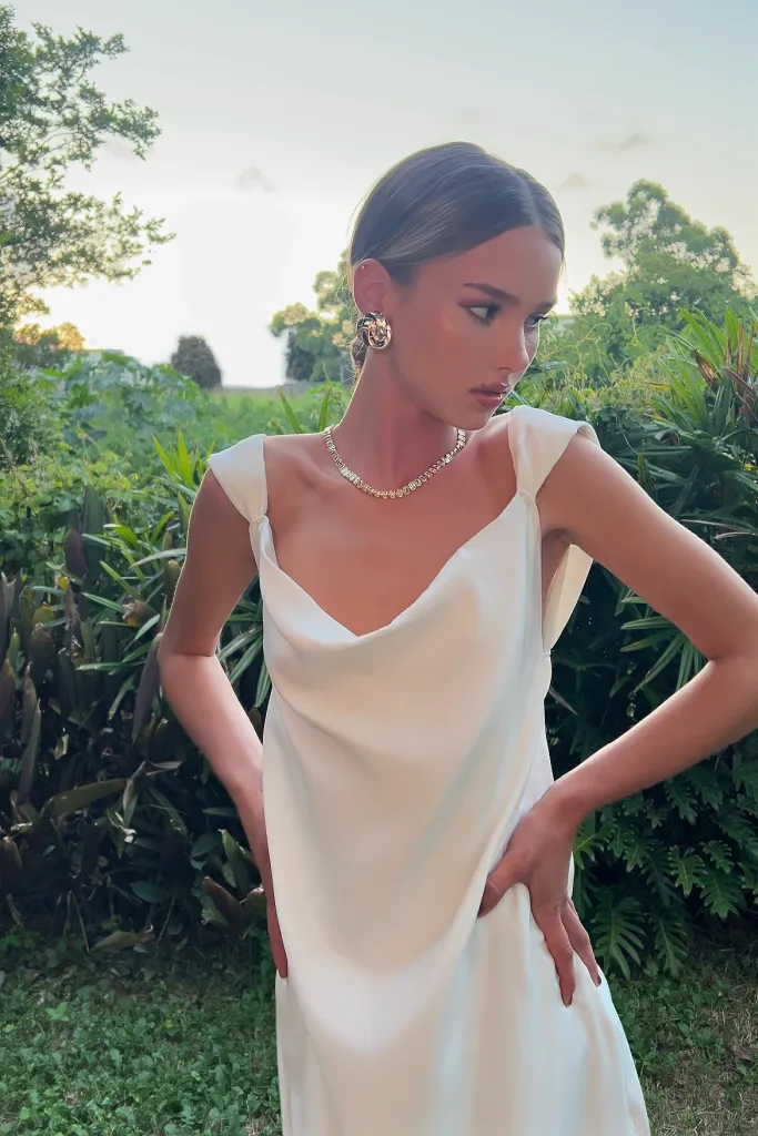 JULIETTE GOWN - PEARL SILK