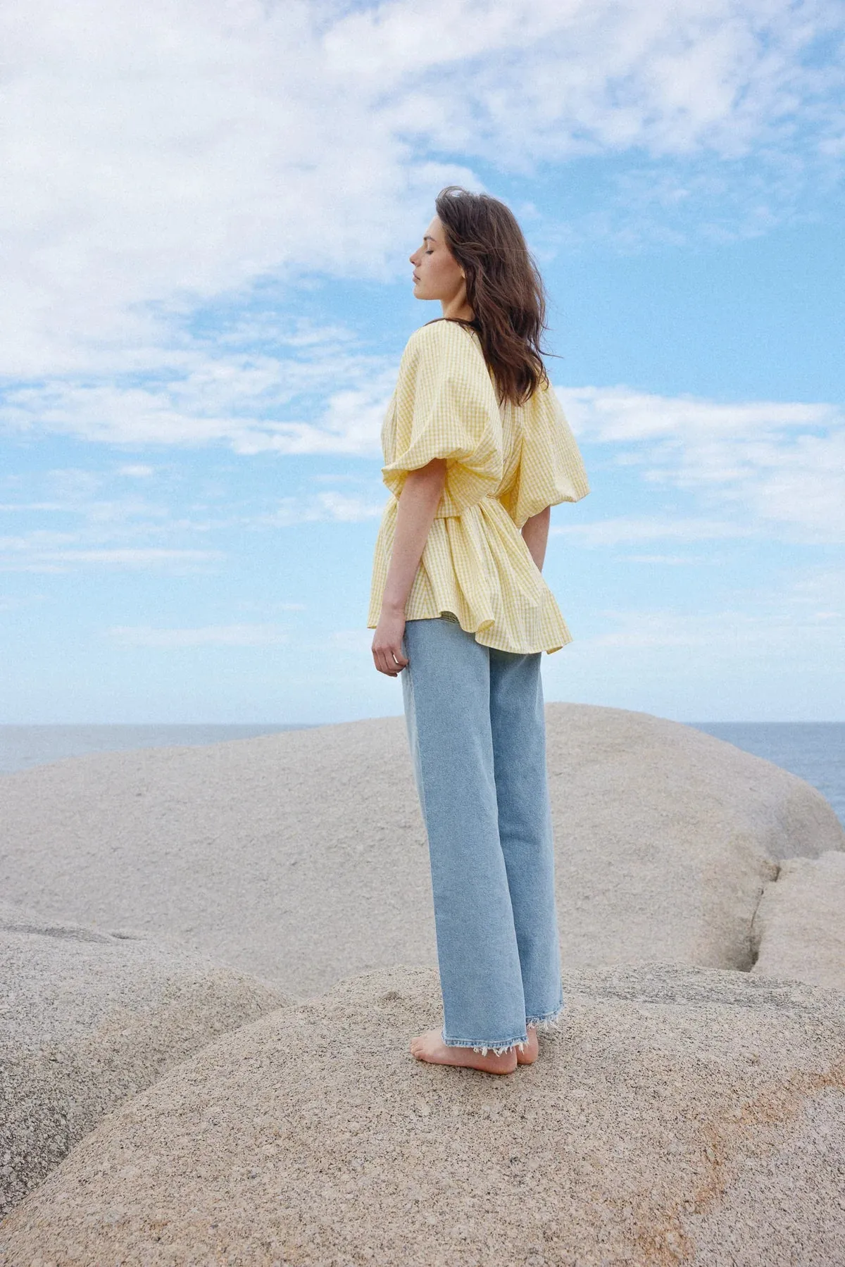 Kinney The Label Sale | Miami Top | Citrus Gingham