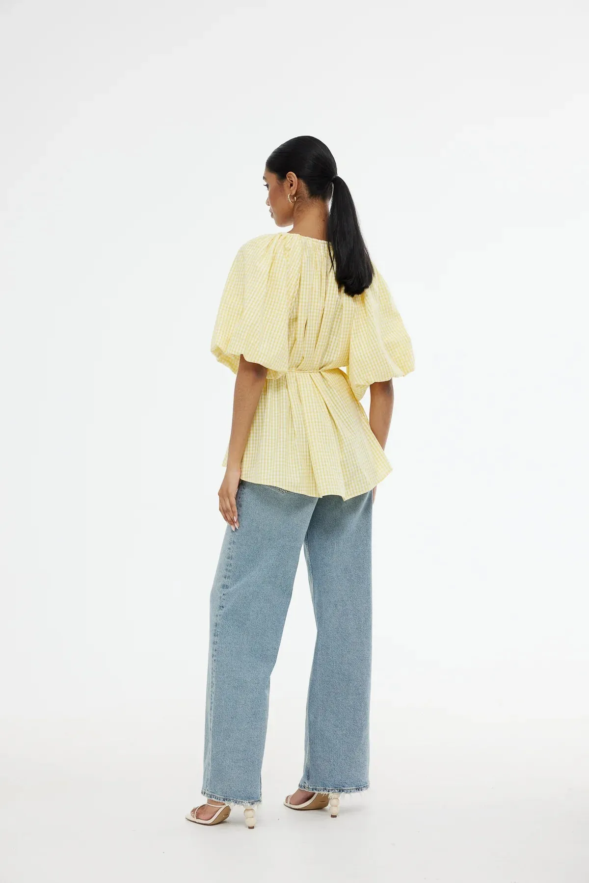 Kinney The Label Sale | Miami Top | Citrus Gingham
