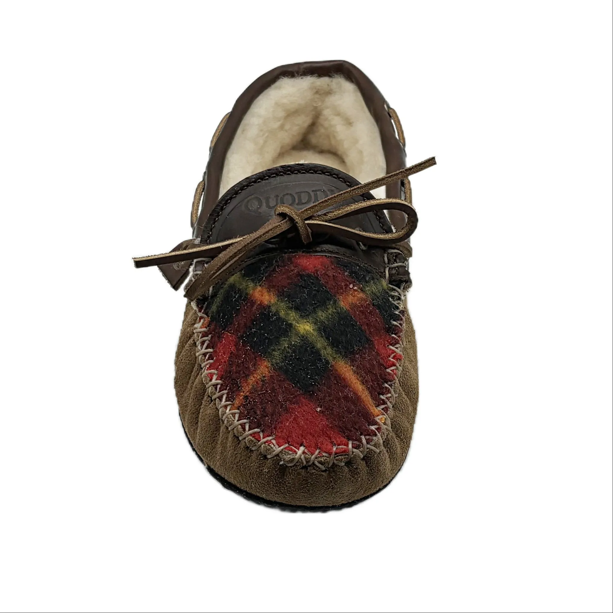 LE Women's Fireside Slipper - Red Plaid Chestnut